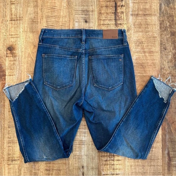 Madewell Dark Blue size 28 high rise skinny jeans - Picture 2 of 5